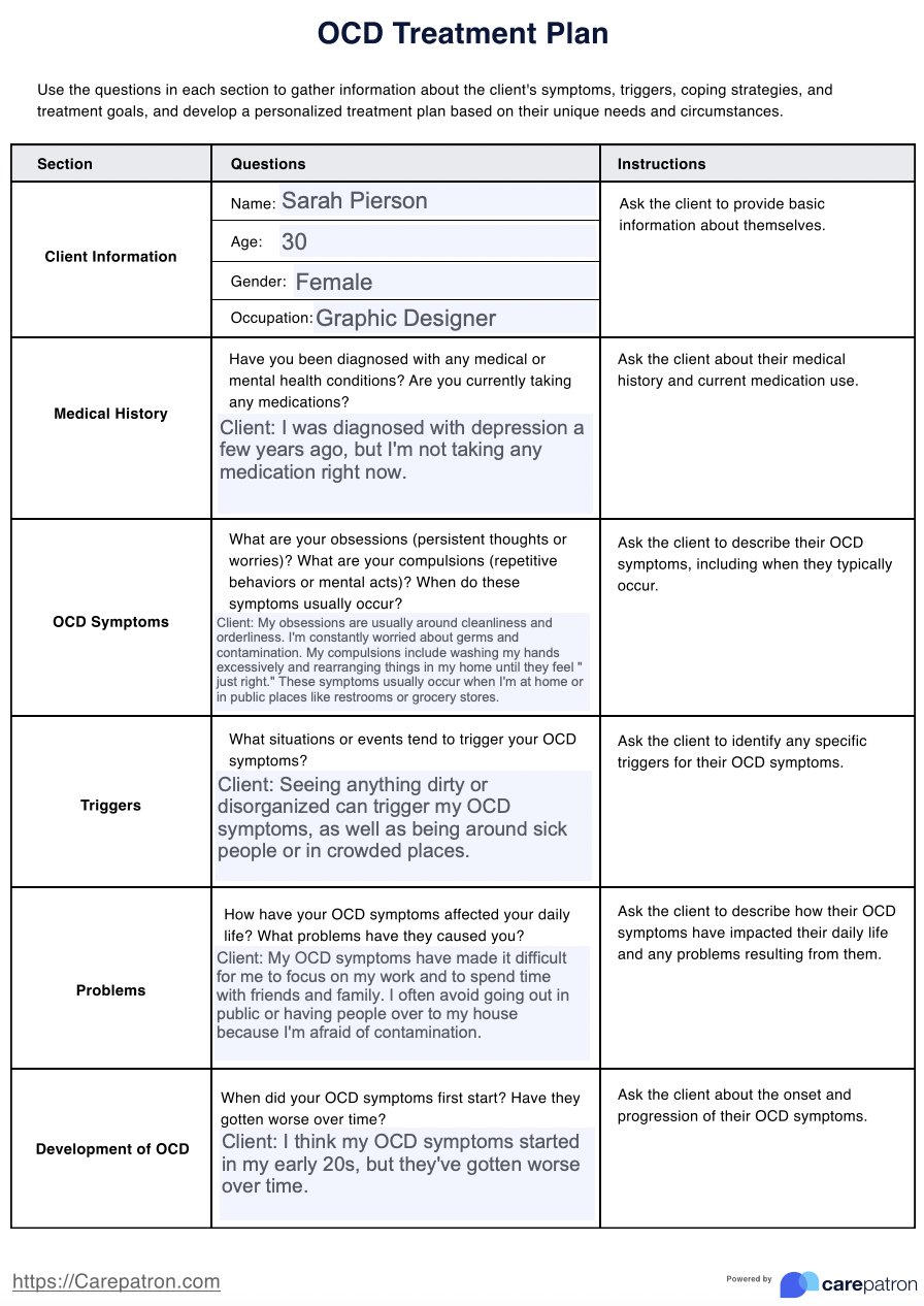 Ocd Template